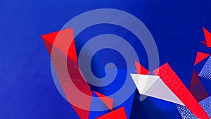 abstract background blue red white-AI generated