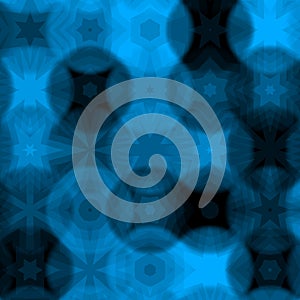 Abstract Background Blue Shades Shapes and Blurs