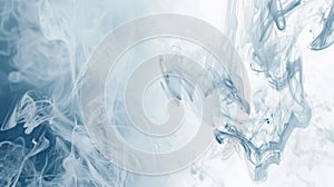 Abstract Background Of Blue Smoke Pattern, Abstract Blue White Color Smoke Pattern On Background