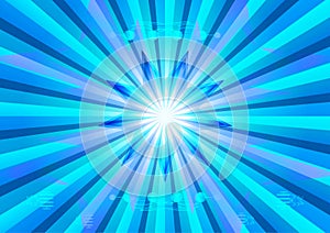 Abstract background blue star sunburst explosion technology graphic design pattern vector illustration