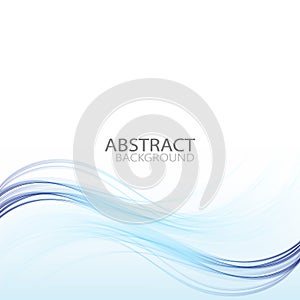 Abstract background, blue vector transparent waved lines for brochure, website, flyer design. smoke wave. wavy lines