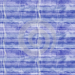 Abstract background with blue watercolor stripes. Hand-drawn  illustration. Perfect for design templates, wallpaper, wrapping,