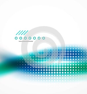 Abstract background, blue wave business template