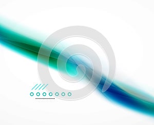 Abstract background, blue wave business template