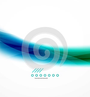 Abstract background, blue wave business template