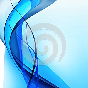 Abstract background - blue waves