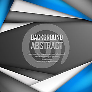 Abstract background of blue, white and black