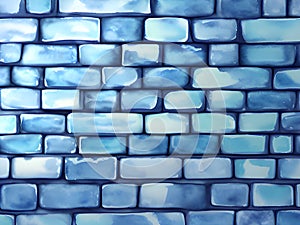 abstract background of blue and white squares wall, AI Generated
