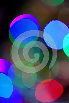 Abstract background, blur bokeh effect, christmas lights stains