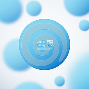 Abstract background with blured circles