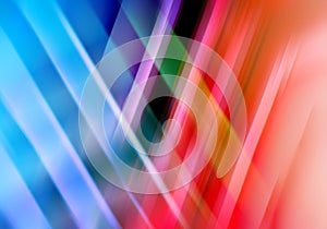 Abstract background blurred rays light blue red purple pink colorful with the gradient texture lines effect motion design pattern