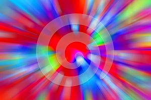 Abstract background of Blurry colorful of motions neon LED lights