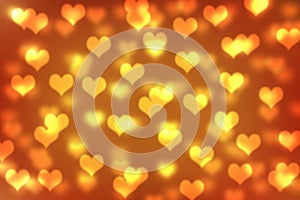 abstract background bokeh cute little hearts love