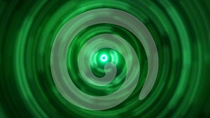 Abstract background of bright green glowing energy magic radial circles