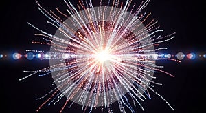 Bright Light Horizon Sparkle Abstract Background