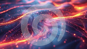 Abstract Background With Bright Lights and Blurs