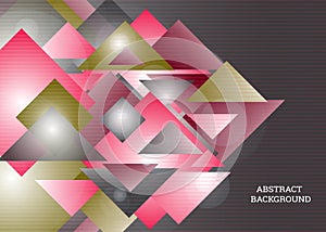 Abstract background. Bright tech geometric background made of rectangles and triangles. Corporate vector design for banner, cover