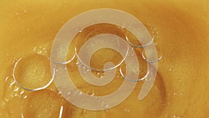 Abstract background bubbles liquid circles yellow