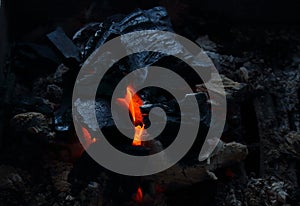 Abstract background burning coals