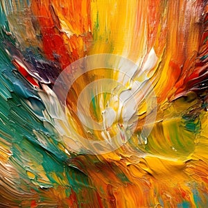 Abstract background that bursts with a full spectrum of colors and a wealth of textures.