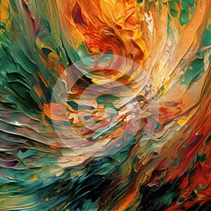 Abstract background that bursts with a full spectrum of colors and a wealth of textures.