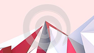 Abstract Background. Business idea for success and different goals concept. Technology Innovation digital design on red. space