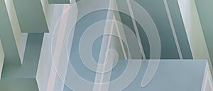 Abstract Background. Business ladder concept and Geometric shapes with Origami Paper on gray. banner