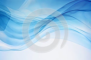 Abstract background in calm pastel blue and white colors with soft colors and flowing lines