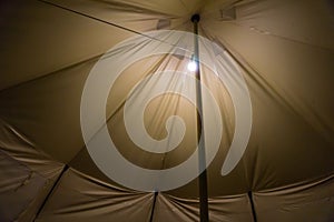 Abstract background of canvas roof at Mon Jam, Mae Rim, Chiang Mai, Thailand photo