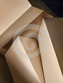 Abstract background carboard package boxes