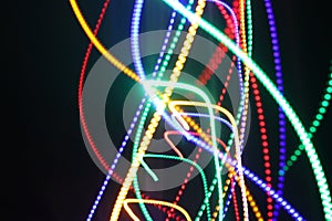 Abstract Background (Christmas Light Streams)
