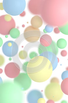 Abstract background of cicle shape. 3D rendering