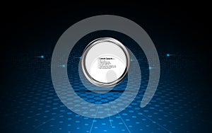 Abstract background and circle button logo template pattern design