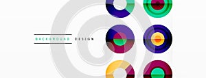 Abstract background with circle symmetric grid composition. Circle pattern creating sense of movement. Grid adds