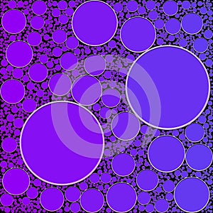 Abstract background with circles in blue and violet colors. Vector illustration.