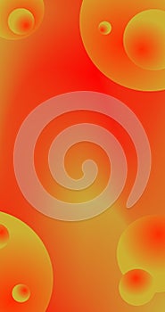 Abstract background with circles and Copy Space Red orange yellow Gradient Design