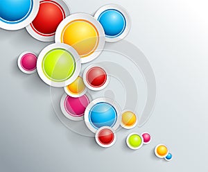 Abstract background with circles and place for your text