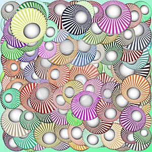 Abstract background with circles. Raster. 2