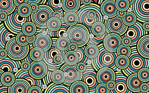 Abstract background circles and rings