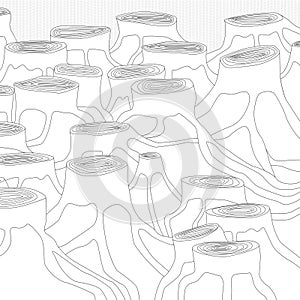 Abstract background with clear cut