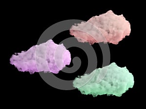 Abstract background with cloud. 3d rendering