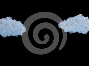 Abstract background with cloud. 3d rendering