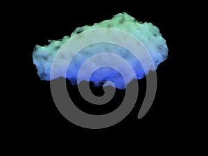 Abstract background with cloud. 3d rendering