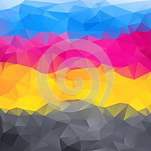 Abstract background in cmyk colors