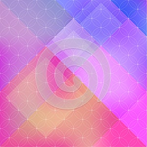 Abstract background of color patches with geometric texture.