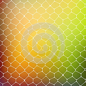 Abstract background of colored cells photo