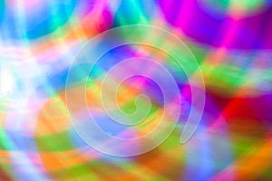 Abstract background of colored lights in a motion photo