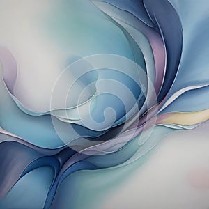 Abstract background with colored lines and curves