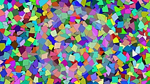 Abstract background of colored pieces