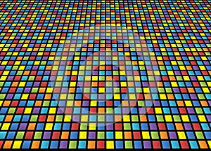 Abstract background of colored squares